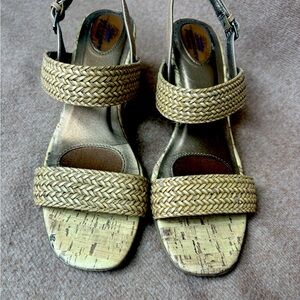 Life stride memory foam wedge sandals